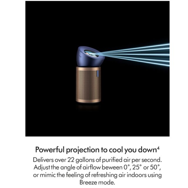 Dyson BP04 (545814-01) Purifier Big+Quiet Formaldehyde Fan - Prussian Blue / Gold