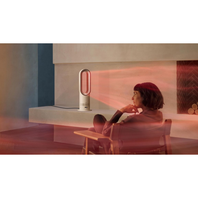 Dyson HF1 Hot+Cool Remote Link Pre-heat heater and Cooling Fan - White/Nickel