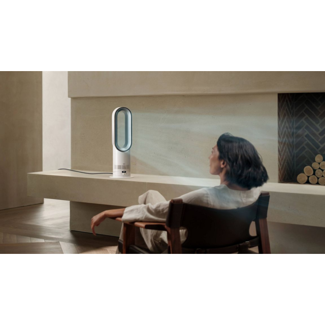 Dyson HF1 Hot+Cool Remote Link Pre-heat heater and Cooling Fan - White/Nickel