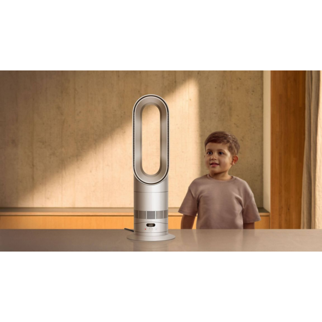 Dyson HF1 Hot+Cool Remote Link Pre-heat heater and Cooling Fan - White/Nickel