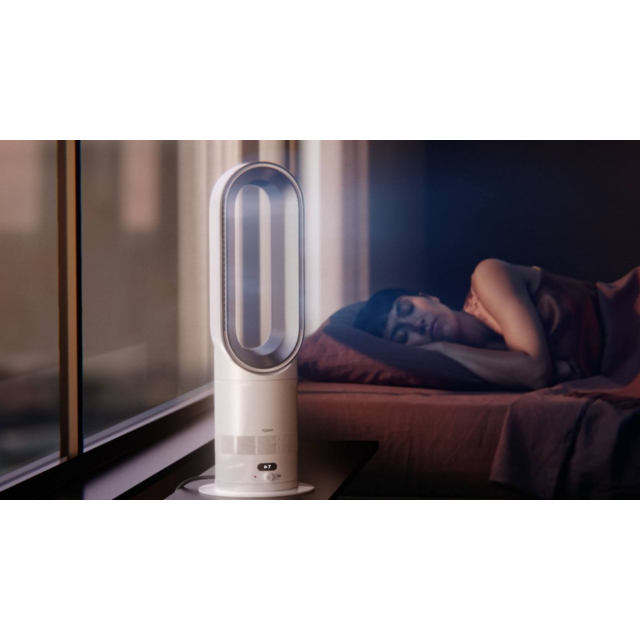 Dyson HF1 Hot+Cool Remote Link Pre-heat heater and Cooling Fan - White/Nickel