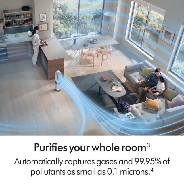 Dyson HP1 HP11 Hot & Cool Air Purifier fan in White Silver