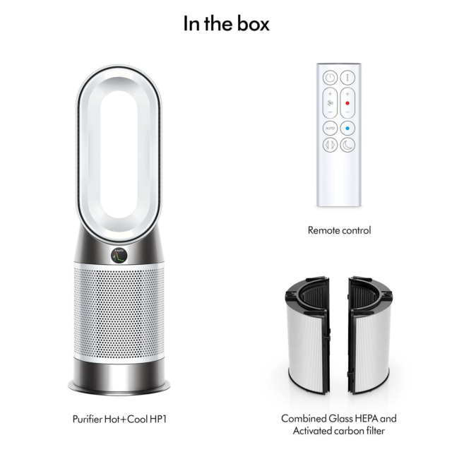Dyson HP1 HP11 Hot & Cool Air Purifier fan in White Silver