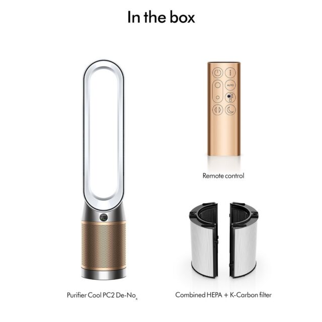 Dyson TP12 (544535-01) Purifier Fan - White/Gold
