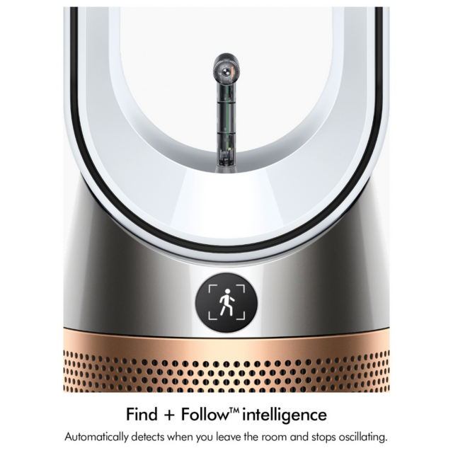 Dyson TP14 Purifier Fan with Voice Control and New Find+Follow air projection - White/Gold