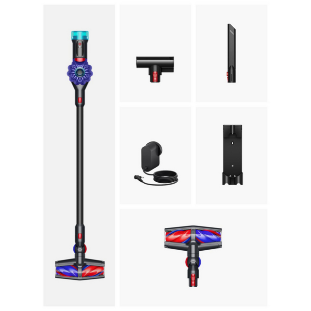 Dyson V10 Konical Cordless Vacuum - 60 Minutes Run Time - Vinca/Black