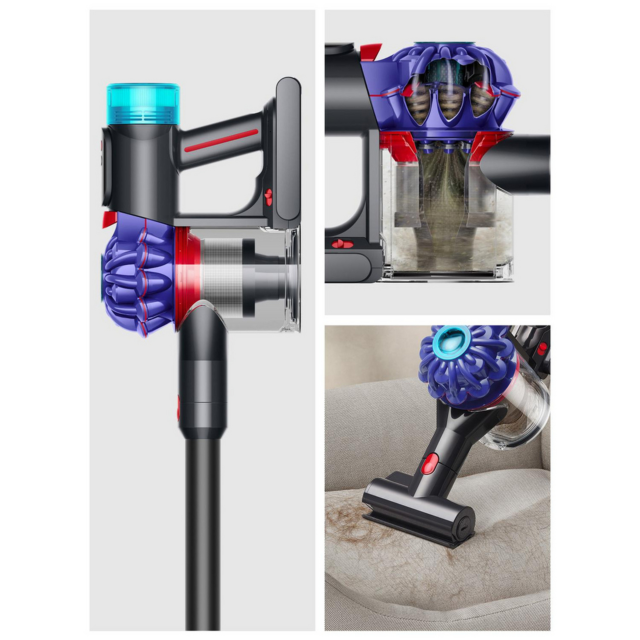 Dyson V10 Konical Cordless Vacuum - 60 Minutes Run Time - Vinca/Black