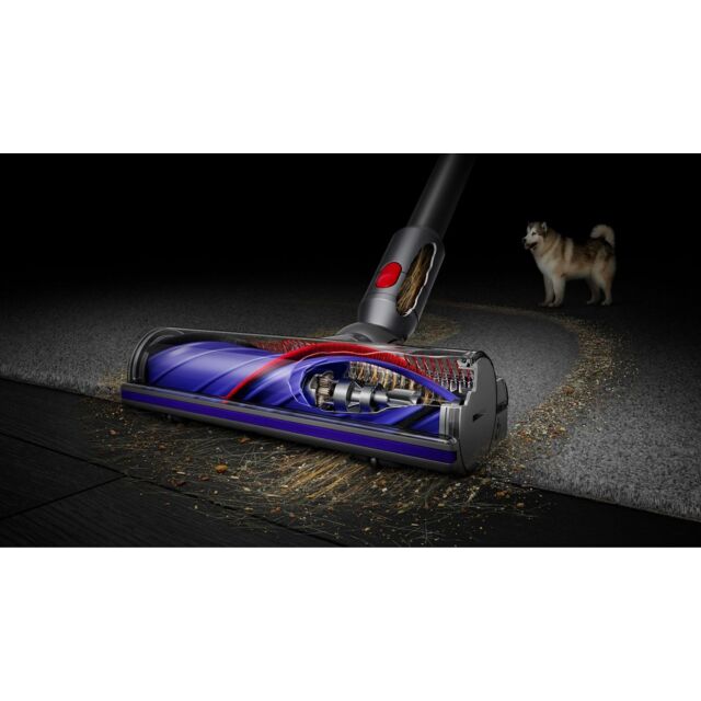 Dyson V8ABS-2023 Cordless Stick Vacuum Cleaner - 40 Minutes Run Time - Silver/Yellow