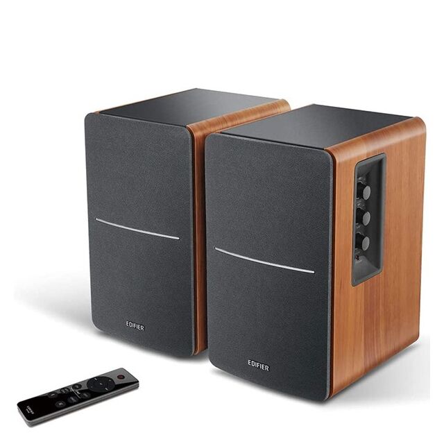 Edifier R1280DBS Active BT v5.0 Bookshelf Speakers with Sub Out - Maple