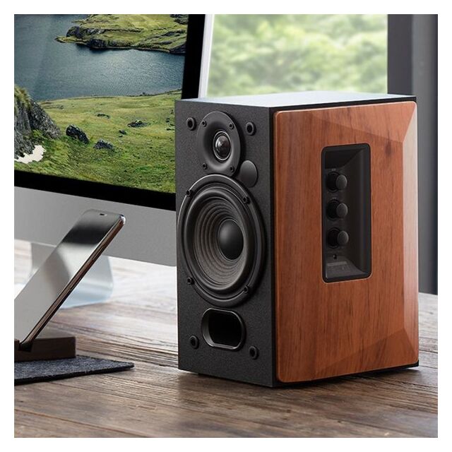 Edifier R1380DB Professional Active Bluetooth Bookshelf Speakers - Brown