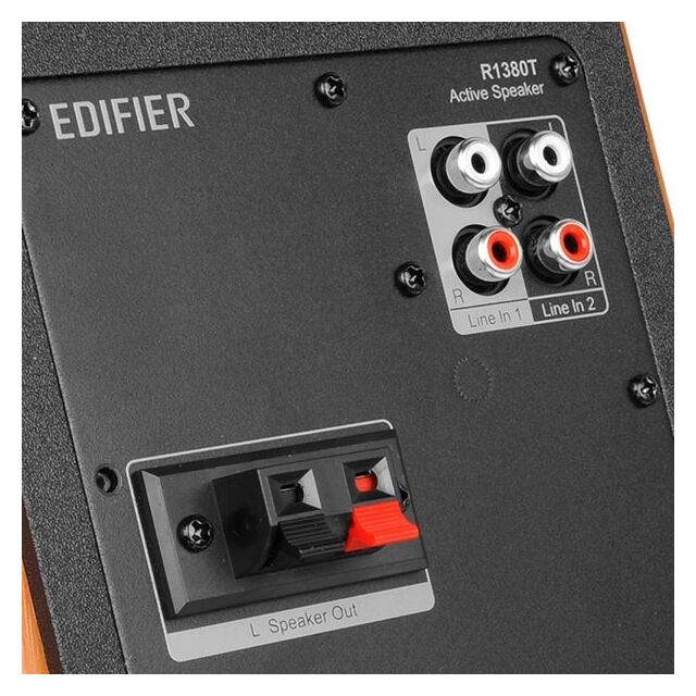 Edifier R1380T Stylish Active Bookshelf Speakers Brown