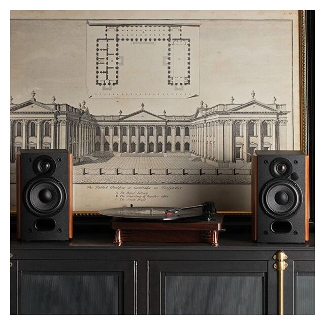 Edifier R1380T Stylish Active Bookshelf Speakers Brown