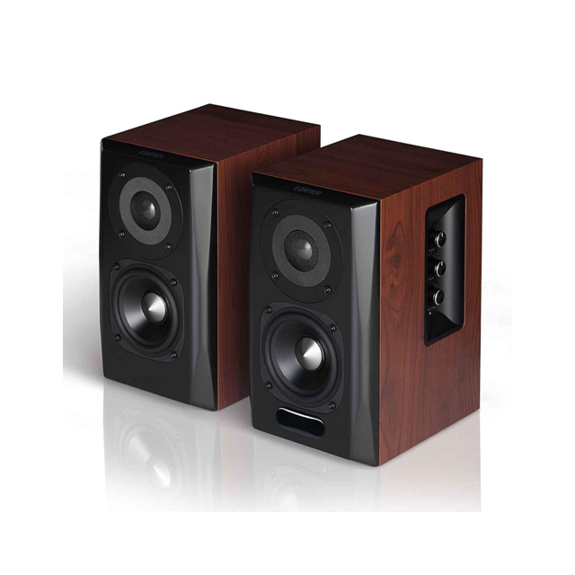 Edifier S350DB 2.1 Active Speaker System with aptX Bluetooth - Dark Cherry Wood