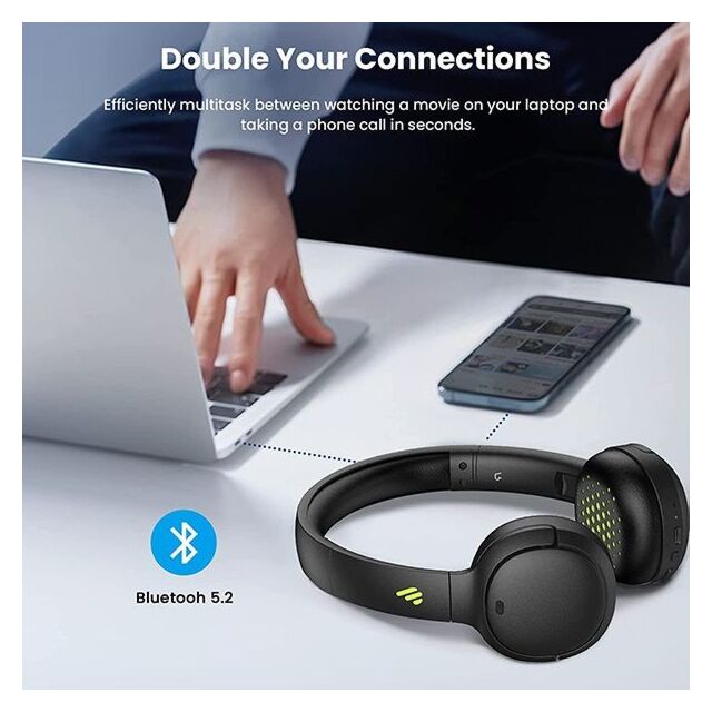 Edifier WH500-B Wireless On-Ear Headphones - Black