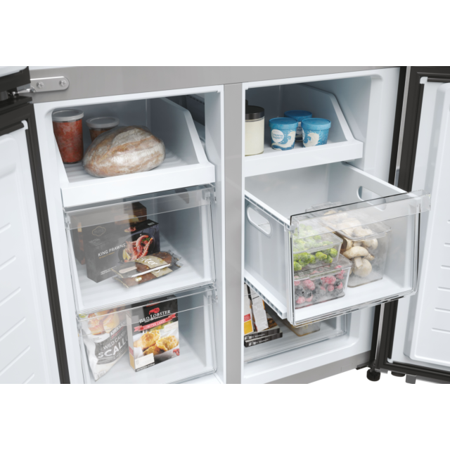 Haier HCR3818ENMM 83.3cm Total No Frost Multi Door Fridge Freezer - Inox