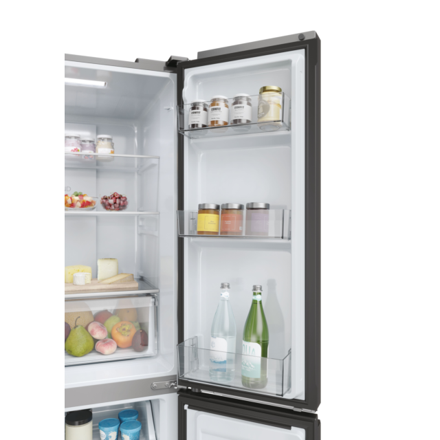Haier HCR3818ENMM 83.3cm Total No Frost Multi Door Fridge Freezer - Inox