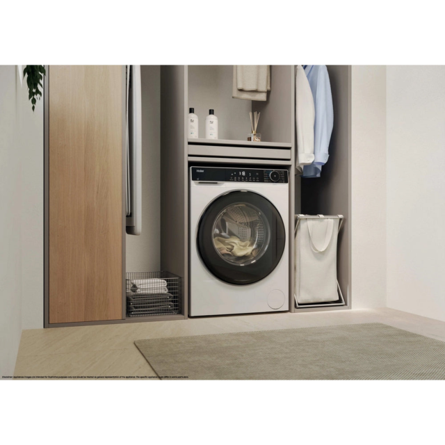 Haier HW90-BP14357TUUK 9kg, 1400 Spin Washing Machine - White