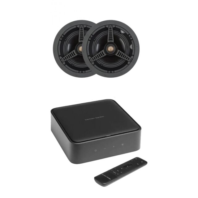 Harman/Kardon CITATIONAMPBK-C165 Amp With Monitor Audio C165 In-Ceiling Speakers Pair Package