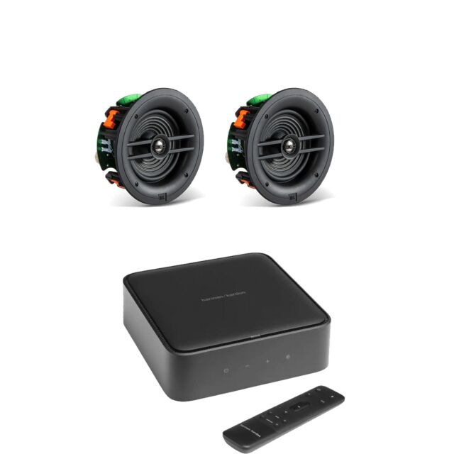 Harman Kardon Citation Amp with JBL Stage 260C In-Ceiling Premium Speakers Package