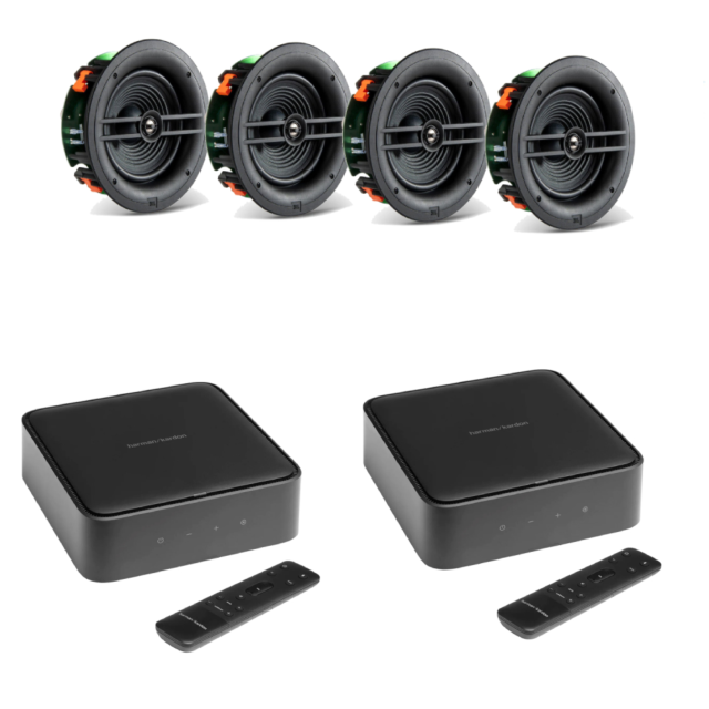 Harman/Kardon CITATIONAMPBK-JBL280CMR 2 Amps With 4 Studio 280C Multiroom Package