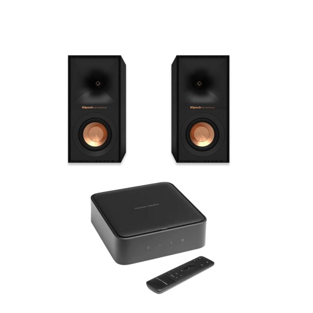 Harman Kardon Citation Amp & Klipsch R-40M Bookshelf Speaker Package – High-Fidelity Streaming & Dynamic Sound