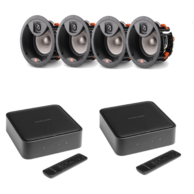 Harman/Kardon CITATIONAMPBK-STUDIO26ICMR 2 Amps With 4 Studio 2 6Ic Multiroom Package