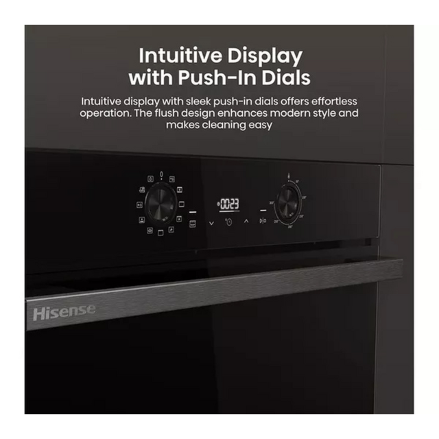 Hisense BI622ABPGUK Built-In Electric Steam Oven Jet Black