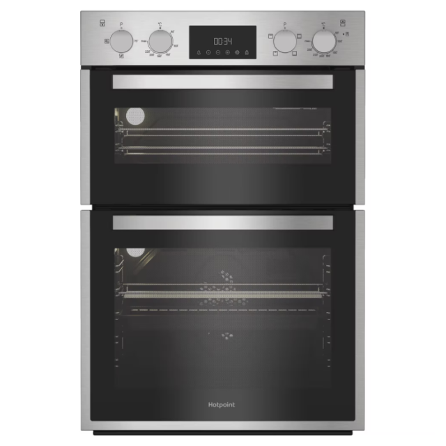 Hotpoint DIH10DIX Built In Electric Fan Oven 75L / 38L - Stainless Steel