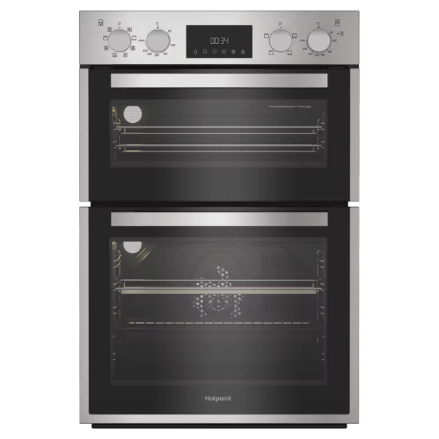 Hotpoint DIH82DIX Built In Electric Multifunctional Oven 71L / 38L - Stainless Steel