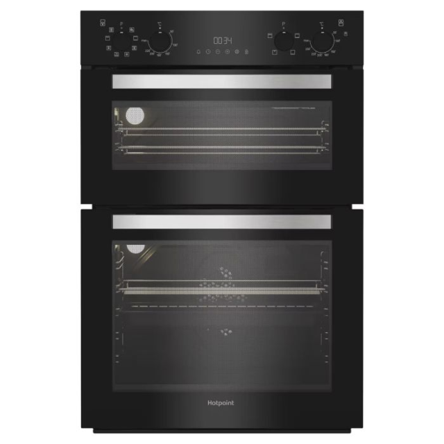 Hotpoint DIH82GB Built In Electric Multifunctional Oven 71L / 38L - Black