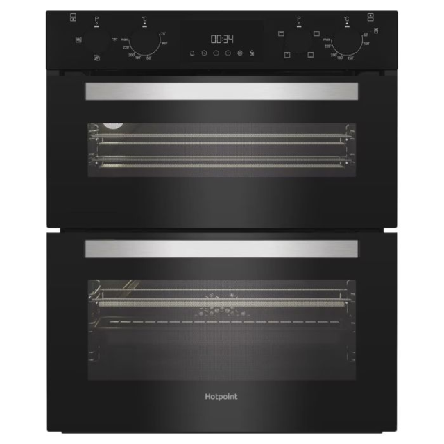 Hotpoint DUH10DB Built Under Electric Fan Oven 48L / 38L - Black