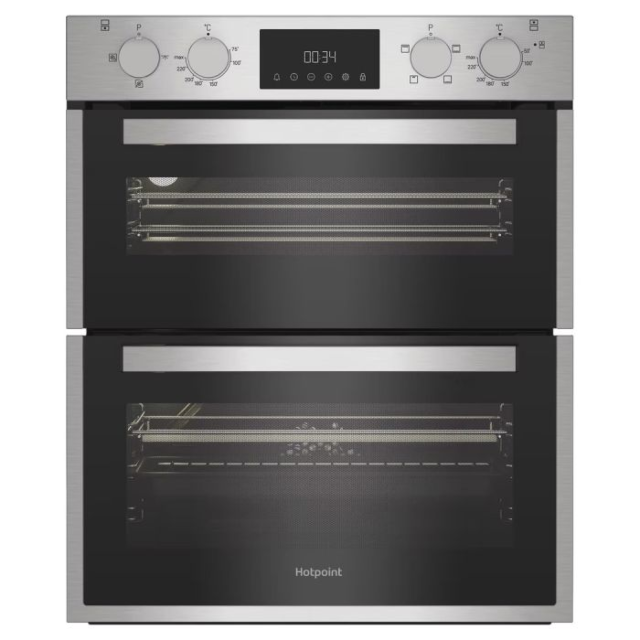 Hotpoint DUH10DIX Built Under Electric Fan Oven 48L / 38L - Stainless Steel