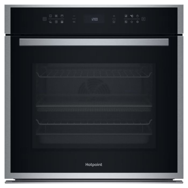 Hotpoint HOI68HT0SXUK Class 6 Single Fan Oven - Diamond (Steam) Cleaning - - 73L With Full Touch Dis