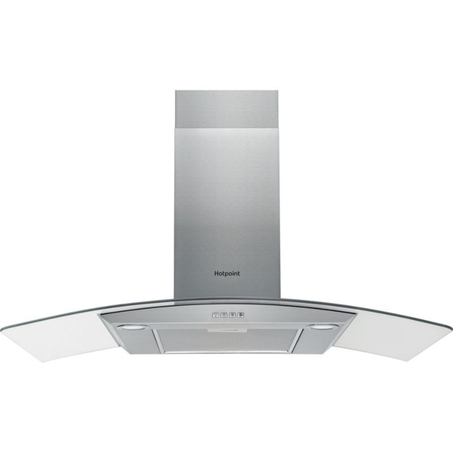 Hotpoint PHGC94FLMX Wide Hood Chimney