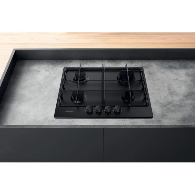 Hotpoint PPH60PFNB 55cm Gas Hob - Black