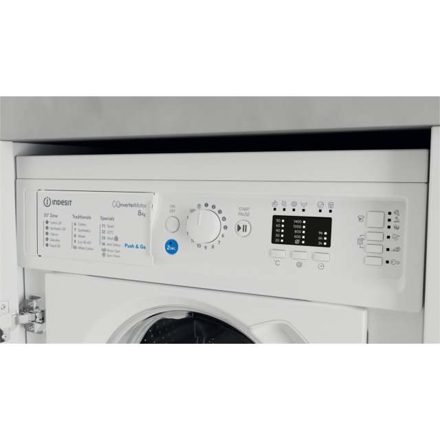 Indesit BI WMIL 81485 U BIWMIL81485UK 8kg 1400 Spin Built In Washing Machine