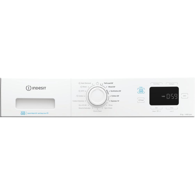 Indesit IP846PUSHGOUK Push&Go IP 846 PUSH&GO UK 8kg Washing Machine - White