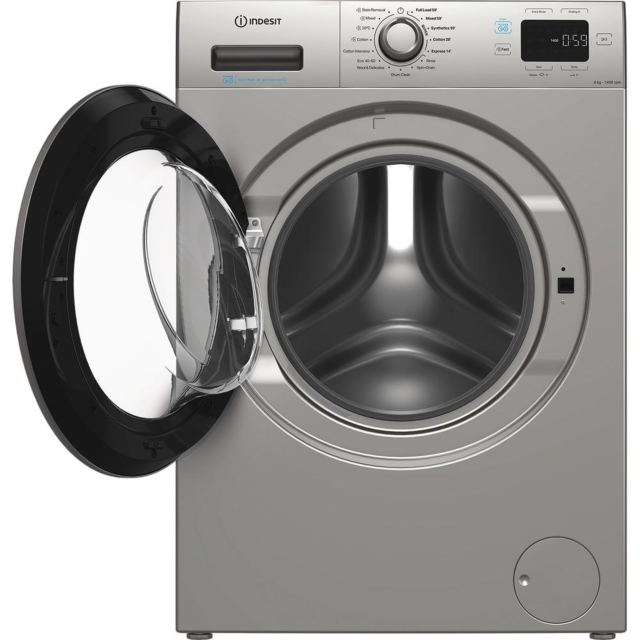 Indesit IP846SPUSHGOUK Push&Go IP 846S PUSH&GO UK 8kg Washing Machine - Silver