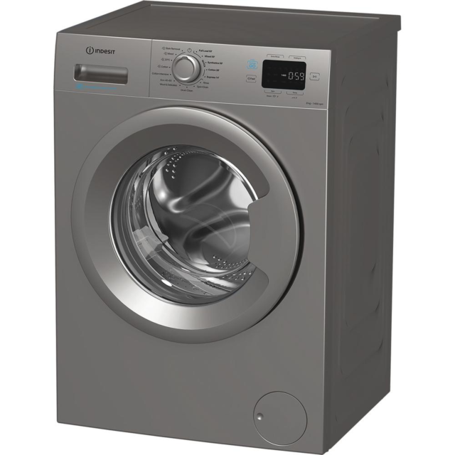 Indesit IP846SPUSHGOUK Push&Go IP 846S PUSH&GO UK 8kg Washing Machine - Silver