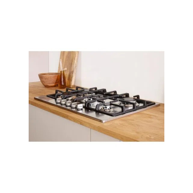 Indesit THP751PIXI 73cm Gas Hob - Stainless Steel
