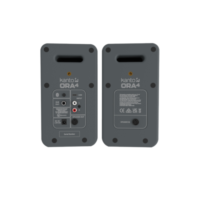 Kanto ORA4 140W Powered Referenece Desktop Speakers With Bluetooth Grey