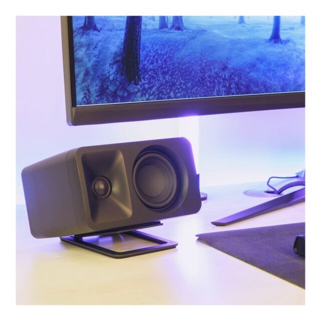 Kanto ORA Powered Reference Bluetooth  Desktop Speakers Black ORAMB