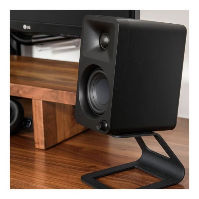 Kanto ORA Powered Reference Bluetooth  Desktop Speakers Black ORAMB