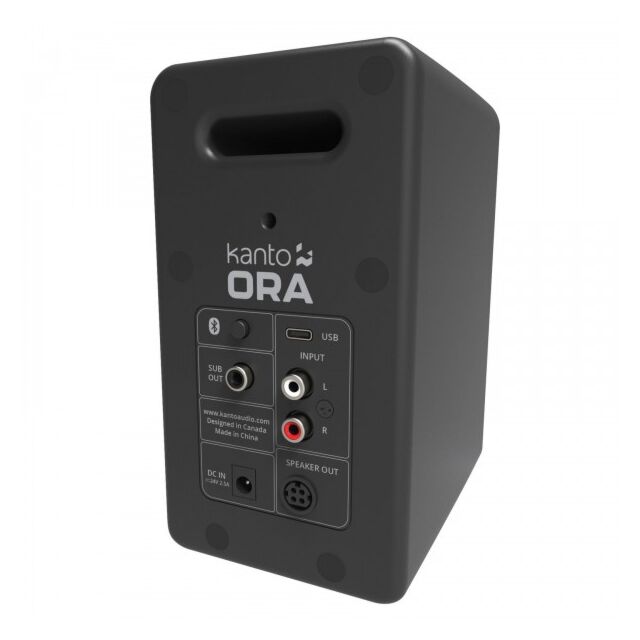 Kanto ORA Powered Reference Bluetooth  Desktop Speakers Black ORAMB