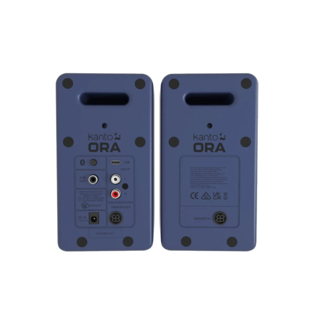 Kanto ORA Reference Desktop Speakers With Bluetooth Indigo