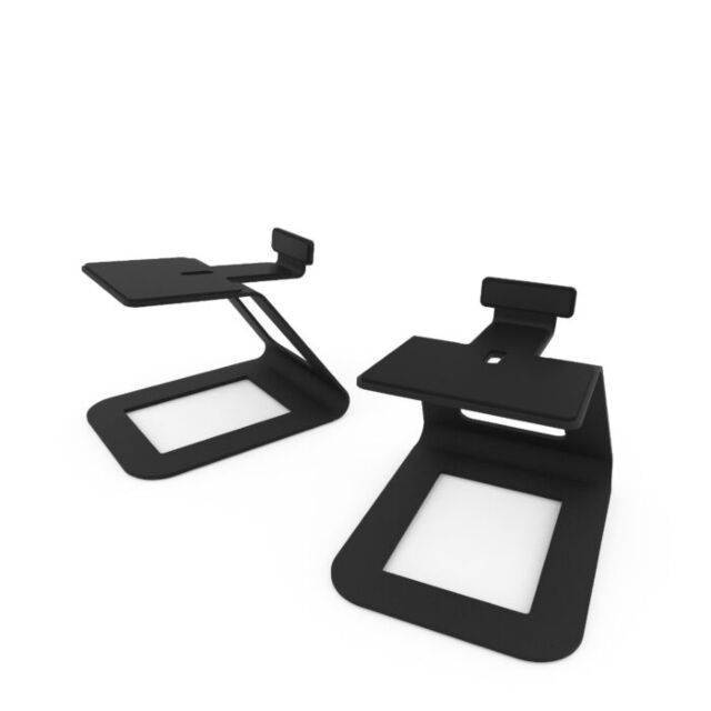 Kanto SE6 Large Elevated Desktop Speaker Stands in Black