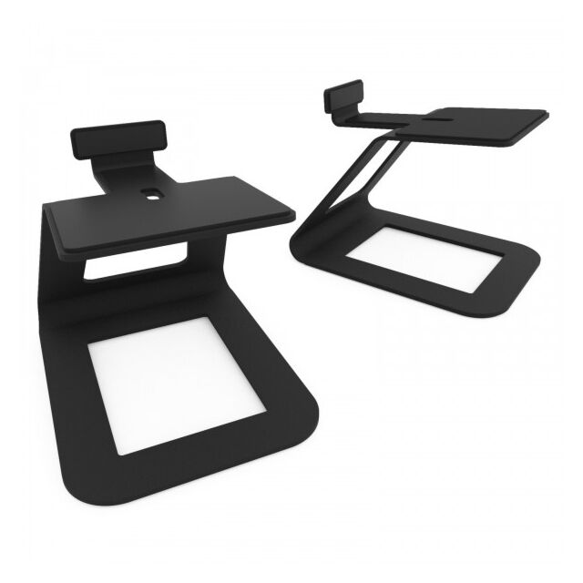 Kanto SE6 Large Elevated Desktop Speaker Stands in Black