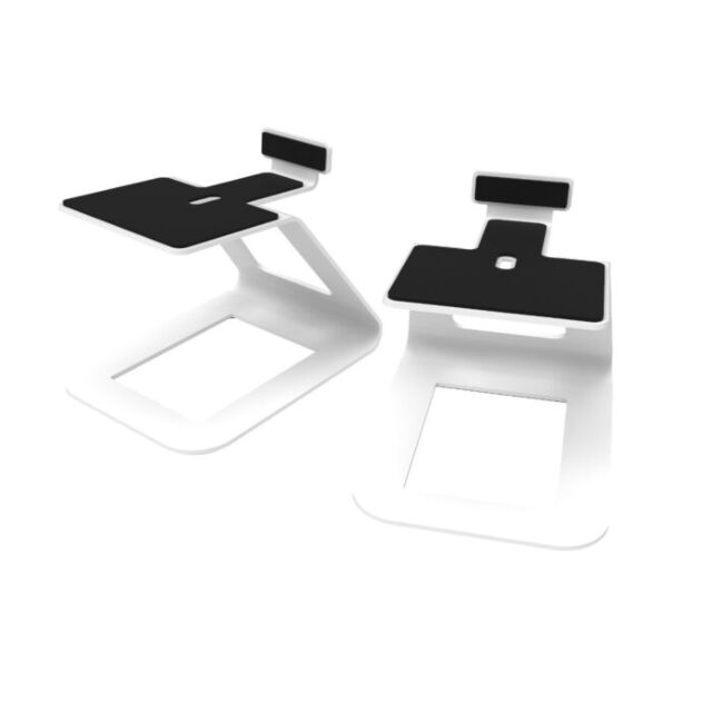 Kanto SE6 Large Elevated Desktop Speaker Stands in White