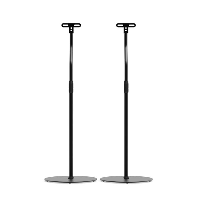 Kanto SLHBLK Kanto Slhblk Height Adjustable Floor Speaker Stands