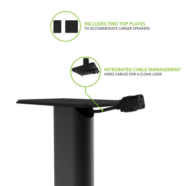 Kanto SP26 Speaker Stands in Balck